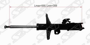 Правый амортизатор передний SAT (пружина конус) Toyota Camry XV30 дорестайлинг (2001-2004)