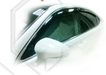 Дефлектора окон CA-Plastic Lexus (Лексус) ES250 (ЕС)  XV60 (2012-2015) XV60 дорестайлинг (Classic полупрозрачный, Без хром.молдинга)