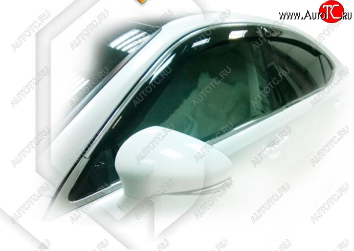2 059 р. Дефлектора окон CA-Plastic  Lexus ES250  XV60 (2012-2015) дорестайлинг (Classic полупрозрачный, Без хром.молдинга)  с доставкой в г. Горно‑Алтайск