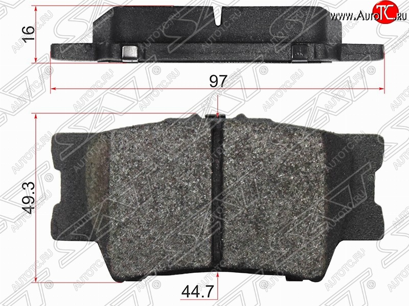 879 р. Колодки тормозные задние SAT Toyota Camry XV40 рестайлинг (2009-2011)  с доставкой в г. Горно‑Алтайск