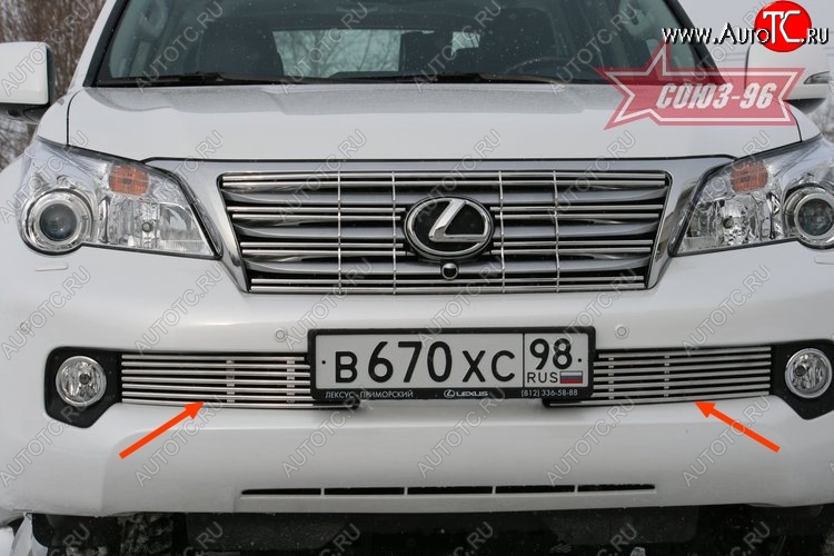 9 359 р. Декоративный элемент воздухозаборника Souz-96 (d10) Lexus GX460 J150 дорестайлинг (2009-2013)  с доставкой в г. Горно‑Алтайск