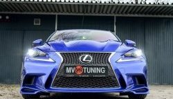 7 799 р. Клыки на передний бампер Tuning-Sport Lexus IS250 XE30 седан дорестайлинг (2013-2016) (Неокрашенная)  с доставкой в г. Горно‑Алтайск. Увеличить фотографию 6