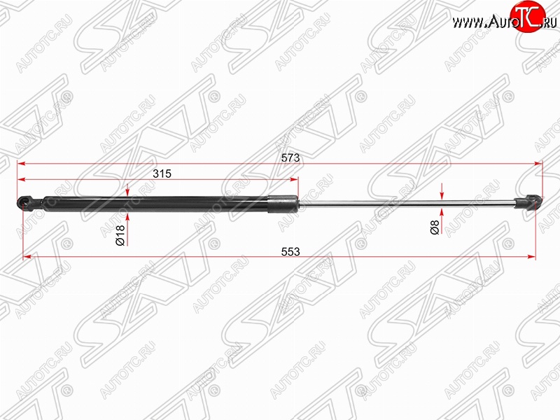 869 р. Упор капота SAT (газовый)  Lexus IS250  XE30 седан (2013-2016) дорестайлинг  с доставкой в г. Горно‑Алтайск