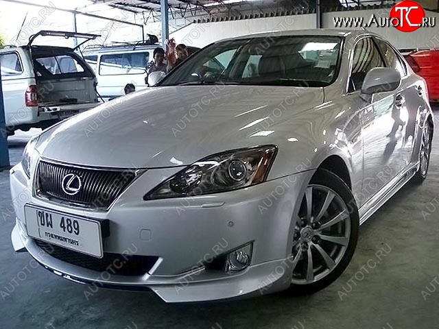 9 299 р. Накладка на передний бампер WALD SPORTS LINE Lexus IS250 XE20 седан дорестайлинг (2005-2013) (Неокрашенная)  с доставкой в г. Горно‑Алтайск