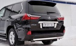 16 899 р. Защита заднего бампера (Ø63 мм, нержавейка, NOT F-SPORT/HERITAGE) SLITKOFF  Lexus LX450d  J200 - LX570  J200  с доставкой в г. Горно‑Алтайск. Увеличить фотографию 4