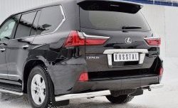 16 949 р. Защита заднего бампера (Ø76 мм уголки, нержавейка) SLITKOFF  Lexus LX450d  J200 (2015-2022) 2-ой рестайлинг  с доставкой в г. Горно‑Алтайск. Увеличить фотографию 4