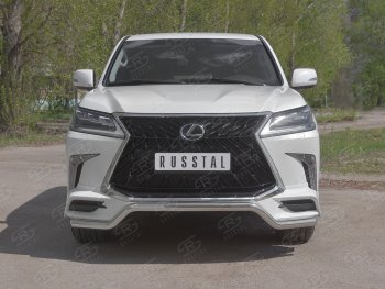 Защита переднего бампера (TRD Superior, волна, Ø 63 мм, нержавейка) Lexus LX450d J200 2-ой рестайлинг (2015-2022)