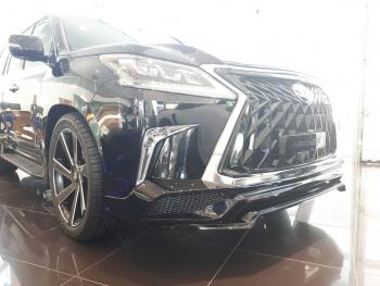 45 999 р. Юбка переднего бампера HEMMES Lexus LX570 J200 2-ой рестайлинг (2015-2022) (Неокрашенная)  с доставкой в г. Горно‑Алтайск. Увеличить фотографию 11