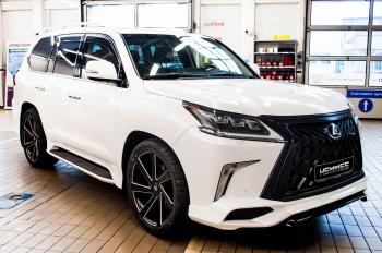 45 999 р. Юбка переднего бампера HEMMES Lexus LX570 J200 2-ой рестайлинг (2015-2022) (Неокрашенная)  с доставкой в г. Горно‑Алтайск. Увеличить фотографию 15