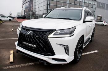 45 999 р. Юбка переднего бампера HEMMES Lexus LX570 J200 2-ой рестайлинг (2015-2022) (Неокрашенная)  с доставкой в г. Горно‑Алтайск. Увеличить фотографию 16