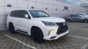 45 999 р. Юбка переднего бампера HEMMES Lexus LX570 J200 2-ой рестайлинг (2015-2022) (Неокрашенная)  с доставкой в г. Горно‑Алтайск. Увеличить фотографию 5