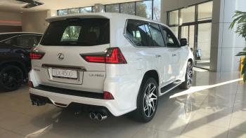 37 899 р. Юбка заднего бампера HEMMES Lexus LX450d J200 2-ой рестайлинг (2015-2022) (Неокрашенная)  с доставкой в г. Горно‑Алтайск. Увеличить фотографию 2