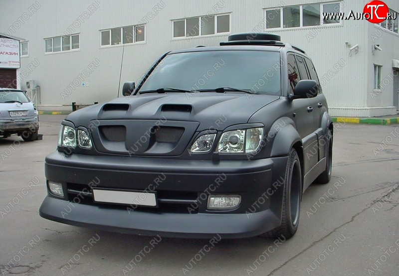 4 149 р. Реснички на фары CUSTOM Lexus LX470 J100 дорестайлинг (1998-2002) (Неокрашенные)  с доставкой в г. Горно‑Алтайск