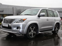 17 499 р. Накладки на колёсные арки GOLDMAN DAMD Lexus LX570 J200 дорестайлинг (2007-2012) (Неокрашенные)  с доставкой в г. Горно‑Алтайск. Увеличить фотографию 2