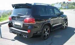 12 599 р. Накладка WALD Black Bison на задний бампер Lexus LX570 J200 дорестайлинг (2007-2012)  с доставкой в г. Горно‑Алтайск. Увеличить фотографию 2