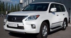 14 999 р. Защита переднего бампера Russtal из овальной трубы диаметром 75x42 мм Lexus LX570 J200 дорестайлинг (2007-2012)  с доставкой в г. Горно‑Алтайск. Увеличить фотографию 4