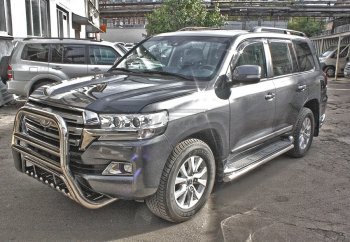 27 999 р. Защита переднего бампера WINBO (Ø76 мм, нержавейка) Lexus LX570 J200 дорестайлинг (2007-2012)  с доставкой в г. Горно‑Алтайск. Увеличить фотографию 2