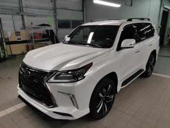 64 499 р. Решетка радиатора HEMMES Lexus LX570 J200 2-ой рестайлинг (2015-2022) (цвет: черный матовый)  с доставкой в г. Горно‑Алтайск. Увеличить фотографию 6