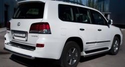 18 599 р. Одинарная защита заднего бампера из трубы диаметром 76 мм SLITKOFF Lexus LX570 J200 1-ый рестайлинг (2012-2015)  с доставкой в г. Горно‑Алтайск. Увеличить фотографию 4