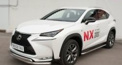 24 749 р. Широкая защита порогов F SPORT Russtal Lexus NX200T Z10 (2014-2017) (Текстура поверхности листа №1)  с доставкой в г. Горно‑Алтайск. Увеличить фотографию 5