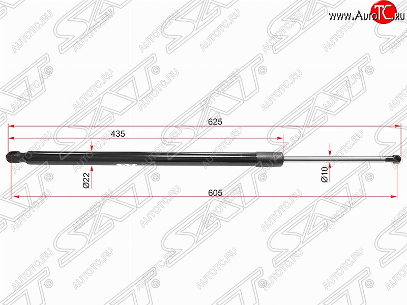 919 р. Упор крышки багажника SAT (газовый)  Lexus NX200T  Z10 - NX300h  Z10  с доставкой в г. Горно‑Алтайск