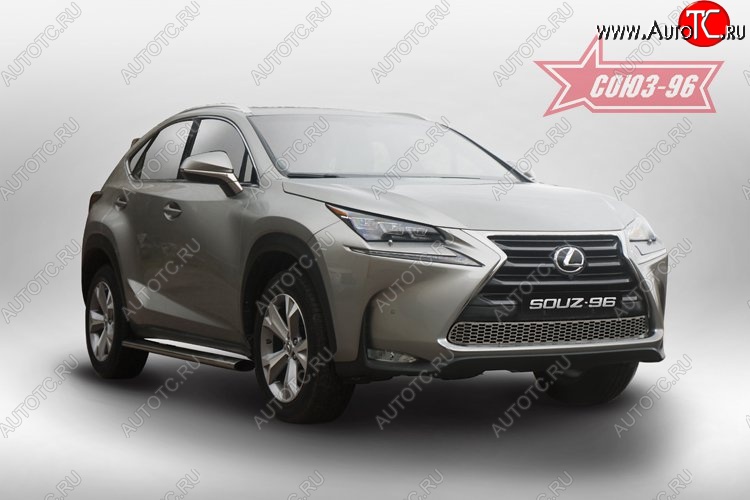 8 249 р. Декоративный элемент воздухозаборника Souz-96 V2 Lexus NX200T Z10 (2014-2017)  с доставкой в г. Горно‑Алтайск