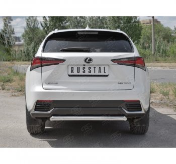 17 899 р. Защита заднего бампера (Ø63 мм, нержавейка) SLITKOFF Lexus NX300h Z10 дорестайлинг (2014-2017)  с доставкой в г. Горно‑Алтайск. Увеличить фотографию 4