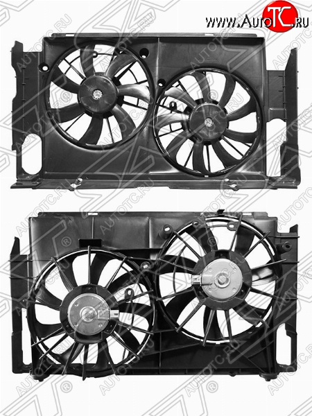 12 649 р. Диффузор радиатора в сборе SAT  Lexus NX200T  Z10 (2014-2017), Lexus NX300h  Z10 (2014-2017), Toyota RAV4  XA40 (2012-2019)  с доставкой в г. Горно‑Алтайск