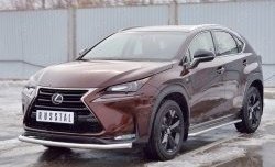 17 999 р. Защита переднего бампера (Ø63 мм, нержавейка) SLITKOFF Lexus NX200 Z10 дорестайлинг (2014-2017)  с доставкой в г. Горно‑Алтайск. Увеличить фотографию 2