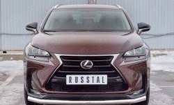 Защита переднего бампера (Ø63 мм, нержавейка) SLITKOFF Lexus NX200 Z10 дорестайлинг (2014-2017)