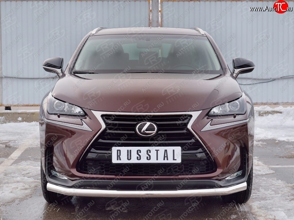 17 999 р. Защита переднего бампера (Ø63 мм, нержавейка) SLITKOFF Lexus NX200 Z10 дорестайлинг (2014-2017)  с доставкой в г. Горно‑Алтайск