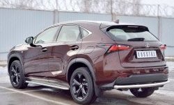 17 999 р. Защита заднего бампера (Ø63 мм, нержавейка) SLITKOFF Lexus NX200 Z10 дорестайлинг (2014-2017)  с доставкой в г. Горно‑Алтайск. Увеличить фотографию 2