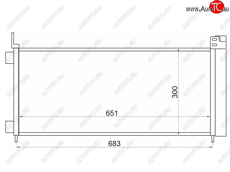 10 349 р. Радиатор кондиционера SAT  Lexus NX200  Z10 - NX300h  Z10  с доставкой в г. Горно‑Алтайск