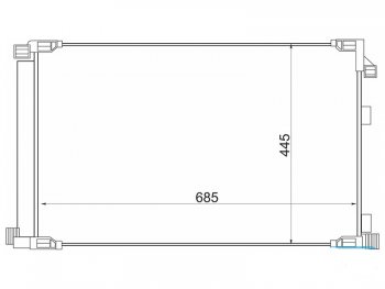 Радиатор кондиционера SAT  NX200  Z10, NX300h  Z10