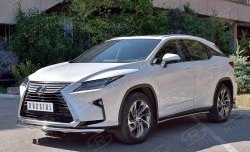 16 899 р. Защита переднего бампера (Ø42 мм, нержавейка) SLITKOFF Lexus RX 200T AL20 дорестайлинг (2015-2017)  с доставкой в г. Горно‑Алтайск. Увеличить фотографию 2