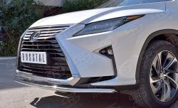 16 899 р. Защита переднего бампера (Ø42 мм, нержавейка) SLITKOFF Lexus RX 200T AL20 дорестайлинг (2015-2017)  с доставкой в г. Горно‑Алтайск. Увеличить фотографию 4