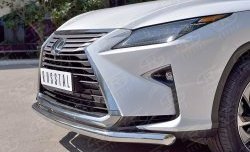 18 799 р. Защита переднего бампера (Ø63 мм, нержавейка) SLITKOFF Lexus RX 200T AL20 дорестайлинг (2015-2017)  с доставкой в г. Горно‑Алтайск. Увеличить фотографию 4