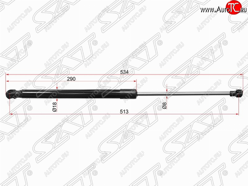 769 р. Левый упор капота SAT (газовый)  Lexus RX350  AL10 - RX450H  AL10  с доставкой в г. Горно‑Алтайск