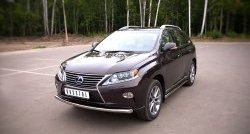 15 749 р. Одинарная защита переднего бампера диаметром 63 мм SLITKOFF Lexus RX450H AL10 дорестайлинг (2009-2012)  с доставкой в г. Горно‑Алтайск. Увеличить фотографию 4