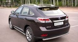 15 349 р. Одинарная защита заднего бампера из трубы диаметром 63 мм SLITKOFF  Lexus RX270  AL10 - RX450H  AL10  с доставкой в г. Горно‑Алтайск. Увеличить фотографию 4