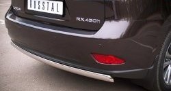 16 849 р. Защита заднего бампера (Ø75x42 мм, нержавейка) Russtal Lexus RX350 AL10 дорестайлинг (2008-2012)  с доставкой в г. Горно‑Алтайск. Увеличить фотографию 3