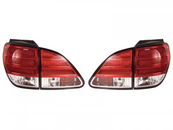 Комплект задних фонарей SAT (красно-белые/диодные) Lexus RX300  XU10 (1995-2001), Toyota Harrier  XU10 (1997-2003)