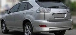 7 199 р. Накладка на задний бампер СТ v1 Lexus RX350 AL10 дорестайлинг (2008-2012) (Неокрашенная)  с доставкой в г. Горно‑Алтайск. Увеличить фотографию 2