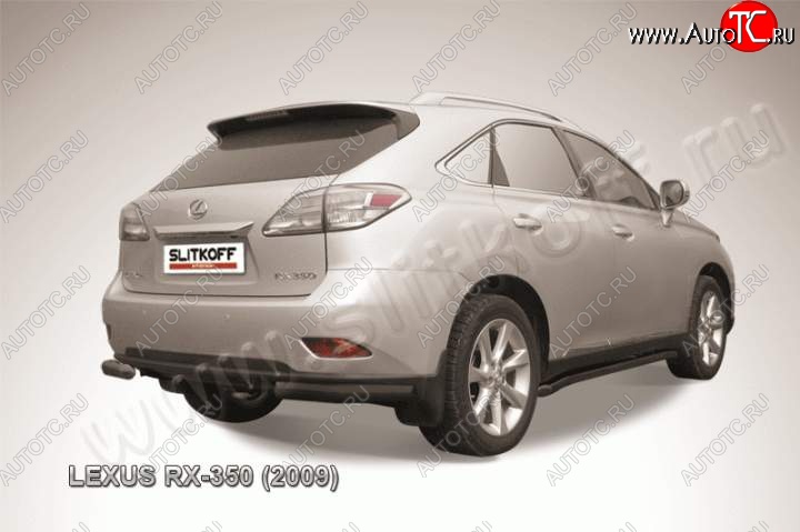 10 649 р. Уголки d76 Lexus RX350 AL10 дорестайлинг (2008-2012) (Цвет: серебристый)  с доставкой в г. Горно‑Алтайск