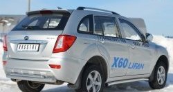 13 849 р. Защита порогов из круглой трубы диаметром 63 мм Russtal Lifan X60 1-ый рестайлинг (2015-2016) (Защита порогов с со скосами на торцах (вариант 1))  с доставкой в г. Горно‑Алтайск. Увеличить фотографию 5