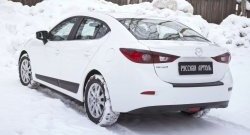 3 199 р. Молдинги RA  Mazda 3/Axela  BM (2013-2016) дорестайлинг седан (Поверхность глянец под окраску, Неокрашенные)  с доставкой в г. Горно‑Алтайск. Увеличить фотографию 2