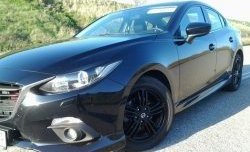 3 889 р. Клыки на передний бампер Style Mazda 3/Axela BM дорестайлинг седан (2013-2016) (Неокрашенные)  с доставкой в г. Горно‑Алтайск. Увеличить фотографию 4