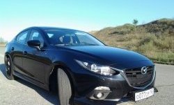 839 р. Реснички на фары M-Techno v2 Mazda 3/Axela BM дорестайлинг седан (2013-2016) (Неокрашенные)  с доставкой в г. Горно‑Алтайск. Увеличить фотографию 4