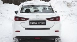 759 р. Реснички на фонари RA  Mazda 3/Axela  BM (2013-2016) дорестайлинг седан (Неокрашенные)  с доставкой в г. Горно‑Алтайск. Увеличить фотографию 6