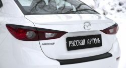 759 р. Реснички на фонари RA  Mazda 3/Axela  BM (2013-2016) дорестайлинг седан (Неокрашенные)  с доставкой в г. Горно‑Алтайск. Увеличить фотографию 5